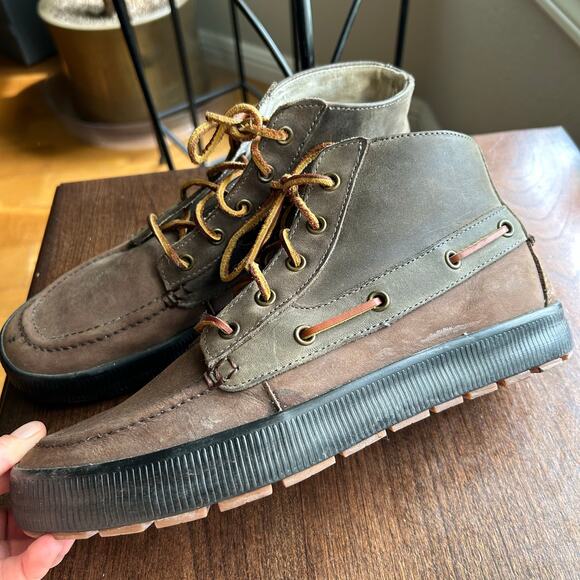 Polo Ralph Lauren Delmont Leather Boat Boots Shoes Men\'s size 9.5 D main image 10